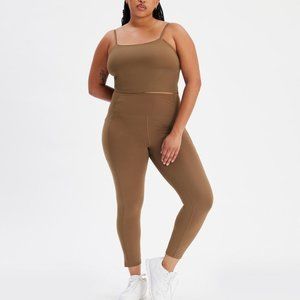 Girlfriend Collective pocket compressive legging spruce